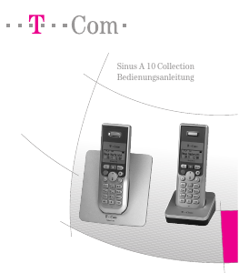 Bedienungsanleitung Telekom Sinus A 10 Collection Schnurlose telefon