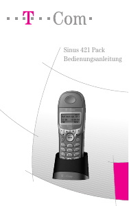 Bedienungsanleitung Telekom Sinus 421 Pack Schnurlose telefon