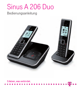 Bedienungsanleitung Telekom Sinus A 206 Duo Schnurlose telefon
