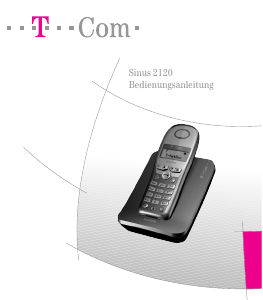 Bedienungsanleitung Telekom Sinus 2120 Schnurlose telefon