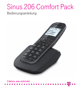 Bedienungsanleitung Telekom Sinus 206 Comfort Pack Schnurlose telefon