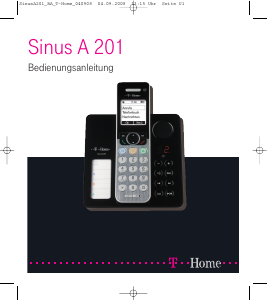 Bedienungsanleitung Telekom Sinus A 201 Schnurlose telefon