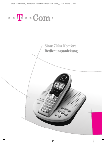 Bedienungsanleitung Telekom Sinus 722A Komfort Schnurlose telefon