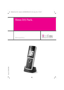 Bedienungsanleitung Telekom Sinus 501 Pack Schnurlose telefon
