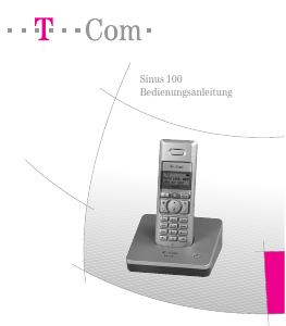 Bedienungsanleitung Telekom Sinus 100 Schnurlose telefon