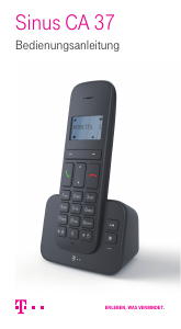Bedienungsanleitung Telekom Sinus CA 37 Schnurlose telefon
