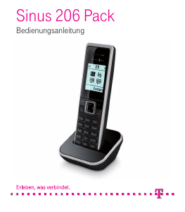 Bedienungsanleitung Telekom Sinus 206 Pack Schnurlose telefon