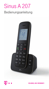 Bedienungsanleitung Telekom Sinus A 207 Schnurlose telefon
