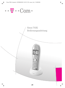 Bedienungsanleitung Telekom Sinus 702K Schnurlose telefon