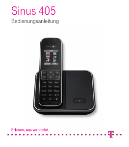 Bedienungsanleitung Telekom Sinus 405 Schnurlose telefon