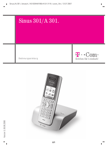 Bedienungsanleitung Telekom Sinus 301 Schnurlose telefon