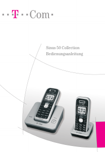 Bedienungsanleitung Telekom Sinus 50 Collection Schnurlose telefon