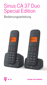 Bedienungsanleitung Telekom Sinus CA 37 Duo Special Edition Schnurlose telefon