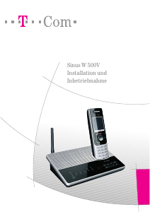 Bedienungsanleitung Telekom Sinus W 500V Schnurlose telefon
