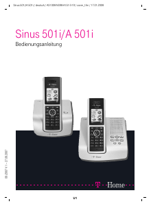 Bedienungsanleitung Telekom Sinus A 501i Schnurlose telefon