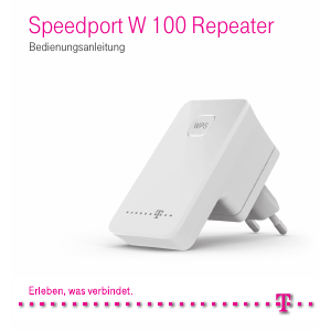 Bedienungsanleitung Telekom Speedport W 100 Repeater Range extender