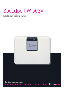 Bedienungsanleitung Telekom Speedport W 503V Router