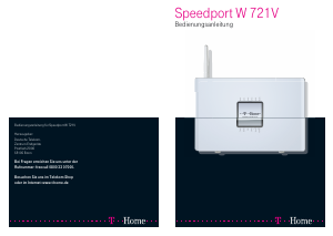 Bedienungsanleitung Telekom Speedport W 721V Router