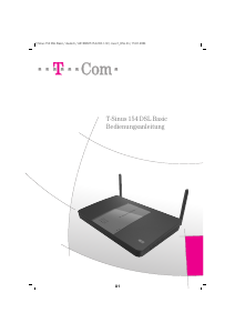 Bedienungsanleitung Telekom T-Sinus 154 DSL Basic Router