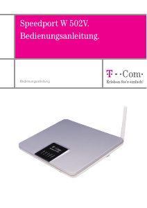 Bedienungsanleitung Telekom Speedport W 502V Router