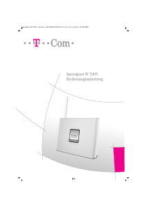 Bedienungsanleitung Telekom Speedport W 700V Router