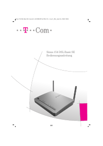 Bedienungsanleitung Telekom Sinus 154 DSL Basic SE Router