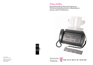 Bedienungsanleitung Telekom T-Fax 310PA Faxmaschine