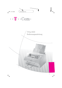 Bedienungsanleitung Telekom T-Fax 8500 Faxmaschine