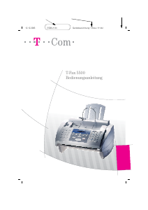 Bedienungsanleitung Telekom T-Fax 5500 Faxmaschine