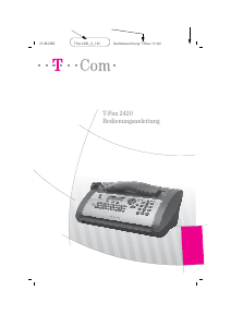 Bedienungsanleitung Telekom T-Fax 2420 Faxmaschine