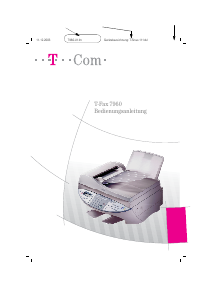 Bedienungsanleitung Telekom T-Fax 7960 Faxmaschine