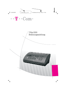 Bedienungsanleitung Telekom T-Fax 2300 Faxmaschine