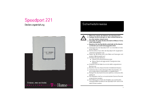 Bedienungsanleitung Telekom Speedport 221 Modem