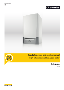 Manual Remeha Quinta Ace 160 Central Heating Boiler