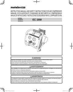 Mode d’emploi Metabo EC 28M Compresseur