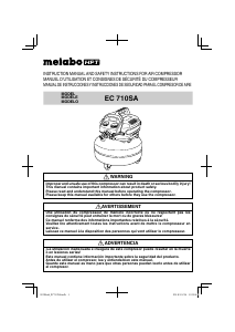 Manual de uso Metabo EC 710SA Compresor