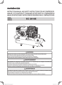 Manual de uso Metabo EC 2610E Compresor