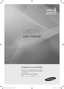 Handleiding Samsung UN32C4000PD LED televisie