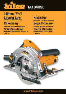 Manual Triton TA 184CSL Circular Saw