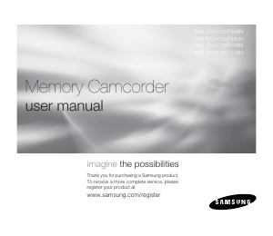 Handleiding Samsung SMX-F34SD Camcorder