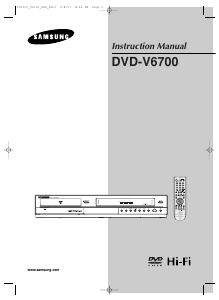 Manual Samsung DVD-V6700 DVD-Video Combination