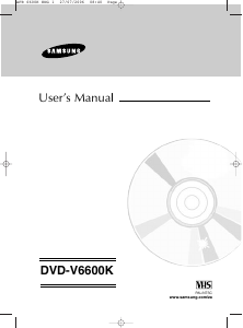 Manual Samsung DVD-V6600K DVD-Video Combination