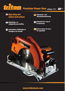 Manual de uso Triton TSA 001 Sierra circular