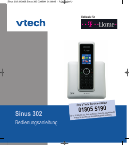 Bedienungsanleitung Vtech Sinus 302 (Telekom) Schnurlose telefon
