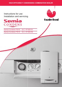 Manual Saunier Duval Semia Condens F30 E Central Heating Boiler