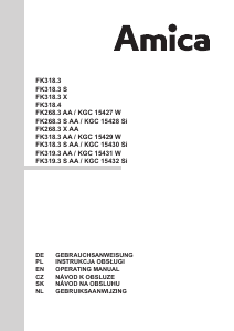 Manual Amica KGC 15428 Si Fridge-Freezer