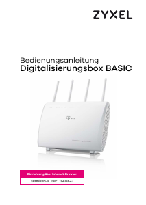 Bedienungsanleitung ZyXEL VMG8825-D70B Digitalisierungsbox BASIC (Telekom) Router