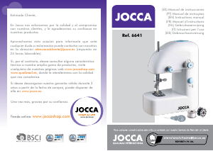 Manual Jocca 6641 Máquina de costura