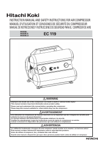 Manual de uso Hitachi EC 119 Compresor