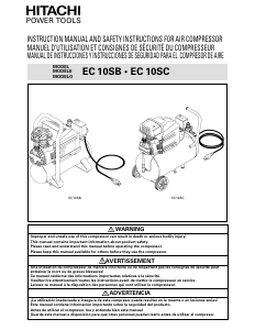 Manual de uso Hitachi EC 10SB Compresor